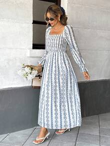 SHEIN Frenchy Váy dài tay xếp ly họa tiết hoa xanh trắng thường ngày của Pháp dành cho nữ, Váy mùa thu dành cho nữ, Váy thường ngày, Phù hợp cho mùa thu và mùa đông Váy mùa thu dành cho nữ Váy dự tiệc cưới mùa thu Váy mùa đông Quần áo mùa thu dành cho nữ Váy mùa thu dành cho nữ Quần áo mùa đông Trang phục mùa đông dành cho nữ Quần áo mùa đông Váy dạ hội dành cho nữ Trang phục dạ hội dành cho nữ Váy dạ hội dành cho nữ Váy dự tiệc cưới dành cho nữ Quần áo Y2k Váy tiền cũ Trang phục tiền cũ Váy bồng bềnh cho nữ, Váy dự tiệc cưới, Váy dự tiệc thanh lịch, Váy dự tiệc cưới mùa thu, Trang phục Lễ Tạ ơn dành cho nữ, Váy năm mới, Váy thường ngày, Váy mùa thu, Váy mùa thu dành cho nữ, Váy mùa đông dành cho nữ, Váy năm mới, Váy dự tiệc cưới mùa thu, Váy thường ngày dành cho nữ, Váy thanh lịch dự tiệc, Váy mùa thu dành cho nữ - Xanh và trắng - Xem 6