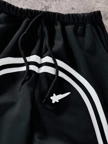 PAVTROS Loose Elastic Waist Wide Leg Pants For Tween Boy Casual Fashion Fall Winter - Black - View 4