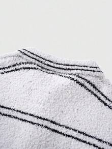 ROMWE MEN Prep 男士秋季单排扣休闲针织背心 - 白色 - 查看 5