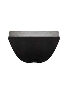 Tommy Hilfiger Women's Sports Briefs Skin-Friendly Versatile Comfortable Outdoor Commuting Casual UW0UW02773-BDS - 黑色 - 查看 2