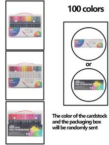 Dual Tip Brush Marker, Fine & Soft Double Tip Art Markers For Adult Kids Coloring Hand Lettering Writing Planner Journal Note Calligraphy Drawing Art Craft School Supplied Back To School - Multicolor - View 22