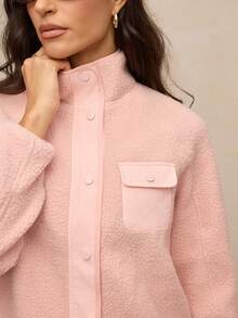 Activina Women's Pink Thermal Lined Zip-Up Sports Jacket, Autumn/Winter