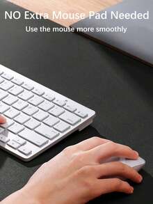 SHEIN 1pc Leather Desk Mat, Large Size Mouse Pad, Non-Slip Desk Pad, Waterproof PU Leather Desk Protector Mat, PU Leather + Flocked Surface Anti-Slip Anti-Glare Desk Pad, Suitable For Office And Home , Multi-Color Available, School Supplies, Back To School