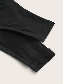 ROMWE PUNK Kpop Grunge Scoop Neck Cut Out Bodysuit - Black - View 3