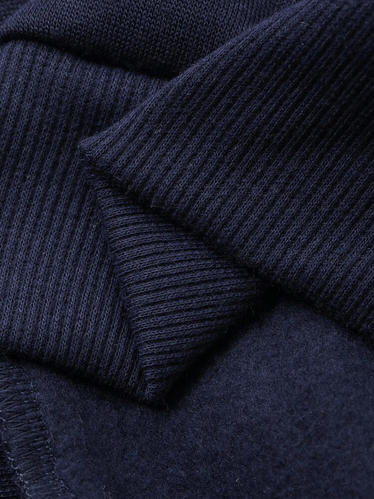 Young Girls Round Neck Side Striped Bow Decor Casual Long Sleeve Sweatshirt