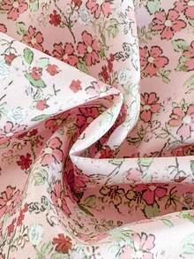 SHEIN Baby Girl Cute Long Sleeve Princess Dress, Fashionable & Elegant, Spring/Autumn Fall Winter - Pink - View 8