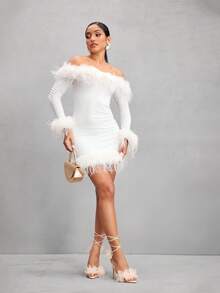 CUCCOO SZL Women's Pointed Toe 3D Floral Decor Elegant High Heel Sandals For Christmas Spring Shoes - Beige - View 4