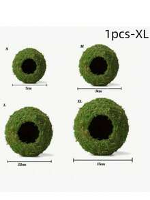 1pc Mossy Caves, Artificial Green Moss Caves Hide For Pet Reptile Frogs And Snakes, Terrarium & Vivarium Decor, Crested Gecko Tank Decor (Woodland Green),Halloween Decor, Back To School, Fall Decor,Christmas Decorations,Wall Decor, Bedroom Curtains,