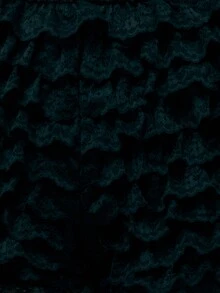 TypaGal These Ruffled Gothic Shorts In Black Lace Transform Fall And Winter Collections, Offering Alt Style For Autumn, Halloween Costumes, And Party Looks. Perfect For Pairing With Fall Tops Women Or Business Casual Layers. - Black - View 7