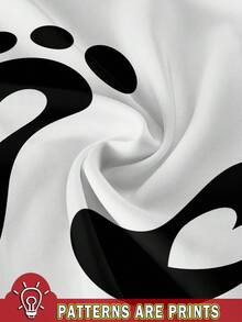 SHEIN Casual Minimalist Baby Footprint Heart Pattern Square Neck Slim Fit Maternity Camisole Tank Top, Suitable For Summer