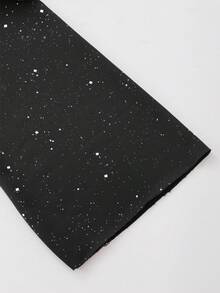 ROMWE MEN Street Life Men's Sequin Embroidered Hoodie Sweatshirt, Loose Cropped Style, Fall