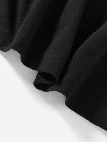 EMERY ROSE Casual Minimalist Leopard Print & Heart Foil Graphic Camisole Dress Chic Dress - Black - View 4