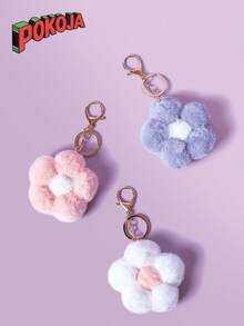 1 件可爱创意花朵时尚包手机钥匙扣日常使用通勤和约会时尚男女礼物装饰礼物情人节汽车女士钥匙扣吊饰可爱钥匙扣学校用品教师礼物返校老师 - 彩色 - 查看 2
