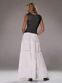 TRNVIE 女士深V领修身休闲上衣，春夏款 - 深灰色 - 查看 2