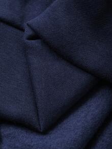 Hapijoa Teen Girl Loose Fit Fleece Sweatshirt, Casual Style With Embroidery Pattern, Autumn, Winter