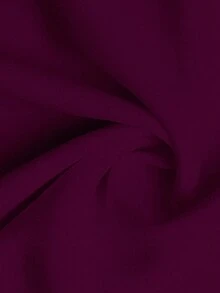 SHEIN Clasi Plus Solid Ruched Sleeve Jacket,Business Casual Woman Winter Fall Autumn - Red Violet - View 7