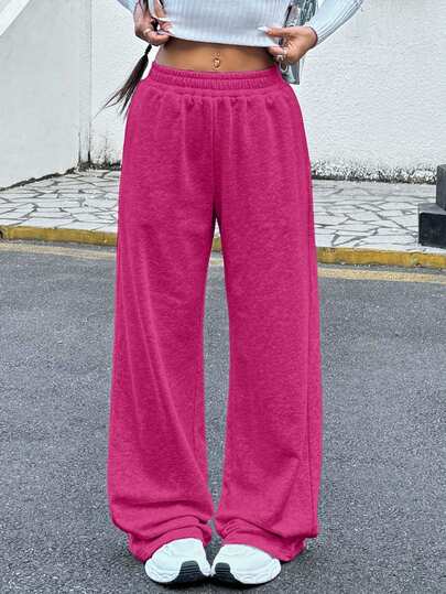 EURMUSE Women's New Style Grey Loose Fit Casual Sports Pants