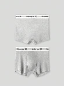 5pcs/Pack Men's Comfortable Stretchy Boxer Briefs - Multicolor - View 5