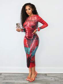 BamGleam Vestidos midi de mujer para Halloween