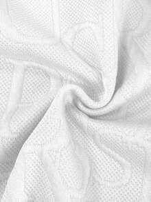 Resyla 2件套女士纹理面料运动衫套装 - 白色 - 查看 5