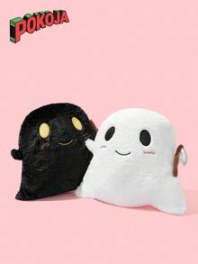 1 PC Cute Scythe Ghost Plush Toy - Halloween Reaper Stuffed Doll, Soft Hugging Cuddle Pillow For Sleeping, Spooky Home Decor Gift For Boys Girls - Multicolor - View 4