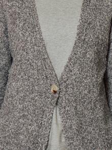 MUSERA One Button Knit Cardigan Spring Casual Cute Oversized Airport Holiday Back To School Winter Everyday - Grey - View 2