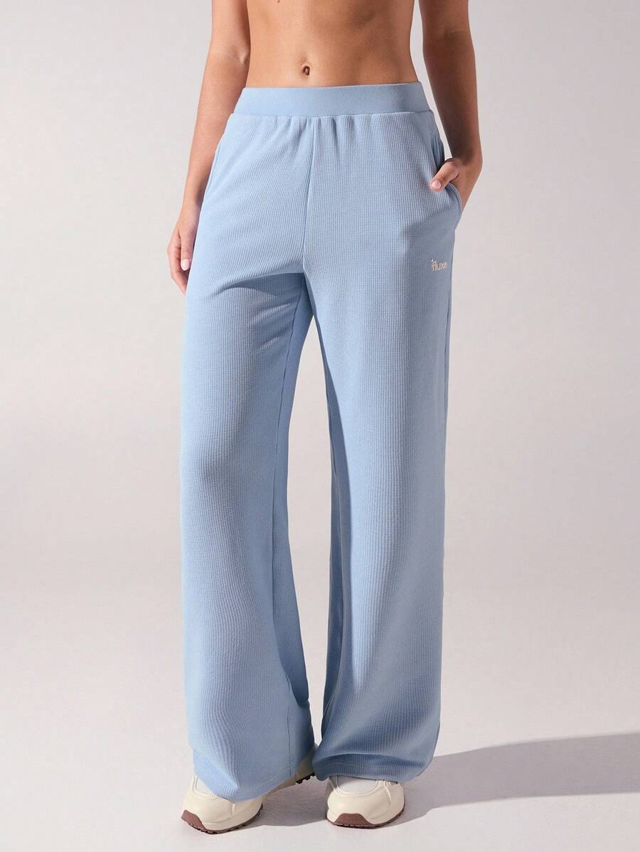 Fluxe Women's Casual Elastic Waist Sports Sweatpants