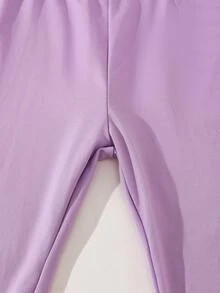 SHEIN Playful Pals 3 件套女婴可爱心形印花百搭休闲打底裤，适合所有季节，秋冬 - 彩色 - 查看 4