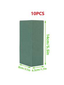 1/3/10 pièces Blocs de mousse florale, mousse de fleurs, mousse de fleurs verte humide et sèche, pour l'arrangement de fleurs fraîches ou artificielles, convient pour le mariage, l'anniversaire, la décoration de la maison et du jardin, les centres de table, les nécessités quotidiennes, les vases, les cadeaux de fleurs artificielles, la remise des diplômes, la décoration de jardin, les plantes d'extérieur, le jardinage, les fleurs artificielles