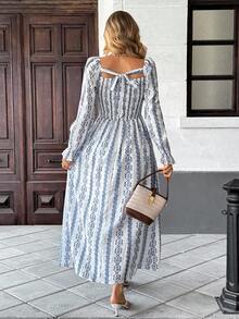 SHEIN Frenchy Váy dài tay xếp ly họa tiết hoa xanh trắng thường ngày của Pháp dành cho nữ, Váy mùa thu dành cho nữ, Váy thường ngày, Phù hợp cho mùa thu và mùa đông Váy mùa thu dành cho nữ Váy dự tiệc cưới mùa thu Váy mùa đông Quần áo mùa thu dành cho nữ Váy mùa thu dành cho nữ Quần áo mùa đông Trang phục mùa đông dành cho nữ Quần áo mùa đông Váy dạ hội dành cho nữ Trang phục dạ hội dành cho nữ Váy dạ hội dành cho nữ Váy dự tiệc cưới dành cho nữ Quần áo Y2k Váy tiền cũ Trang phục tiền cũ Váy bồng bềnh cho nữ, Váy dự tiệc cưới, Váy dự tiệc thanh lịch, Váy dự tiệc cưới mùa thu, Trang phục Lễ Tạ ơn dành cho nữ, Váy năm mới, Váy thường ngày, Váy mùa thu, Váy mùa thu dành cho nữ, Váy mùa đông dành cho nữ, Váy năm mới, Váy dự tiệc cưới mùa thu, Váy thường ngày dành cho nữ, Váy thanh lịch dự tiệc, Váy mùa thu dành cho nữ - Xanh và trắng - Xem 5