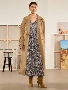 Florisole Váy nữ thắt eo họa tiết hoa Bohemian mùa thu - Nhiều màu - Xem 6