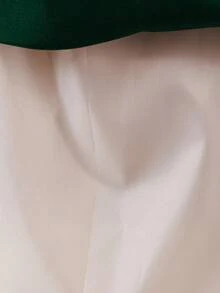 Glamorique Kids Vestido de satén verde con encaje para niñas con lazo grande en la espalda a cuadros, cinturón de cintura de color block, vestido de tirantes, vestido de cumpleaños para bebé niña, disfraz de fiesta de actuación, vestido para bebé niña - Verde - Ver 8