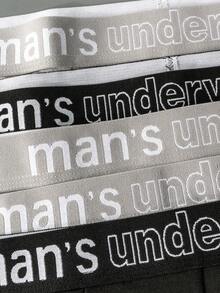 5pcs/Pack Comfortable Casual Young Quality Fashion Plus Size Men's Briefs - Multicolor - View 5