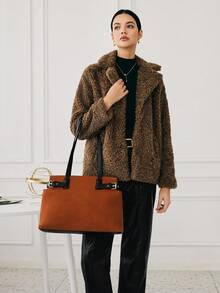 SHECARRY Women's Fashion Versatile Simple Casual Tote Bag