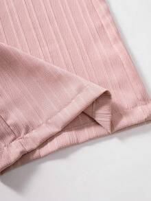 Sparklyn 女童宽松纹理裤三件套（黑色、粉色和蓝色） - 彩色 - 查看 3