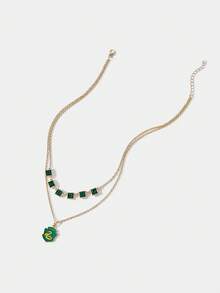 HARRY POTTER X SHEIN 1pc Fashionable Snake Pendant Vintage Necklace