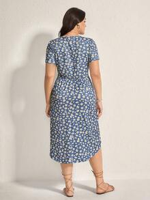 Comfylo Váy chữ A tay ngắn cỡ lớn có trang trí nút cúc hoa cúc, phong cách tươi mới và dễ thương cho phụ nữ Trang phục ngày lễ Thánh Patrick Trang phục mùa hè lễ Phục sinh Trang phục mùa xuân cho phụ nữ Bộ đồ mặc nhà lễ Phục sinh Thánh Patrick cho phụ nữ Trang phục nghỉ mát mùa hè Trang phục lễ Phục sinh cho phụ nữ Lễ hội Boho Quần áo phụ nữ Trang phục đồng quê cho phụ nữ Trang phục hòa nhạc đồng quê cho phụ nữ Trang phục mùa xuân cho phụ nữ Quần áo mùa hè Trang phục phương Tây cho phụ nữ - Màu xanh lam - Xem 8