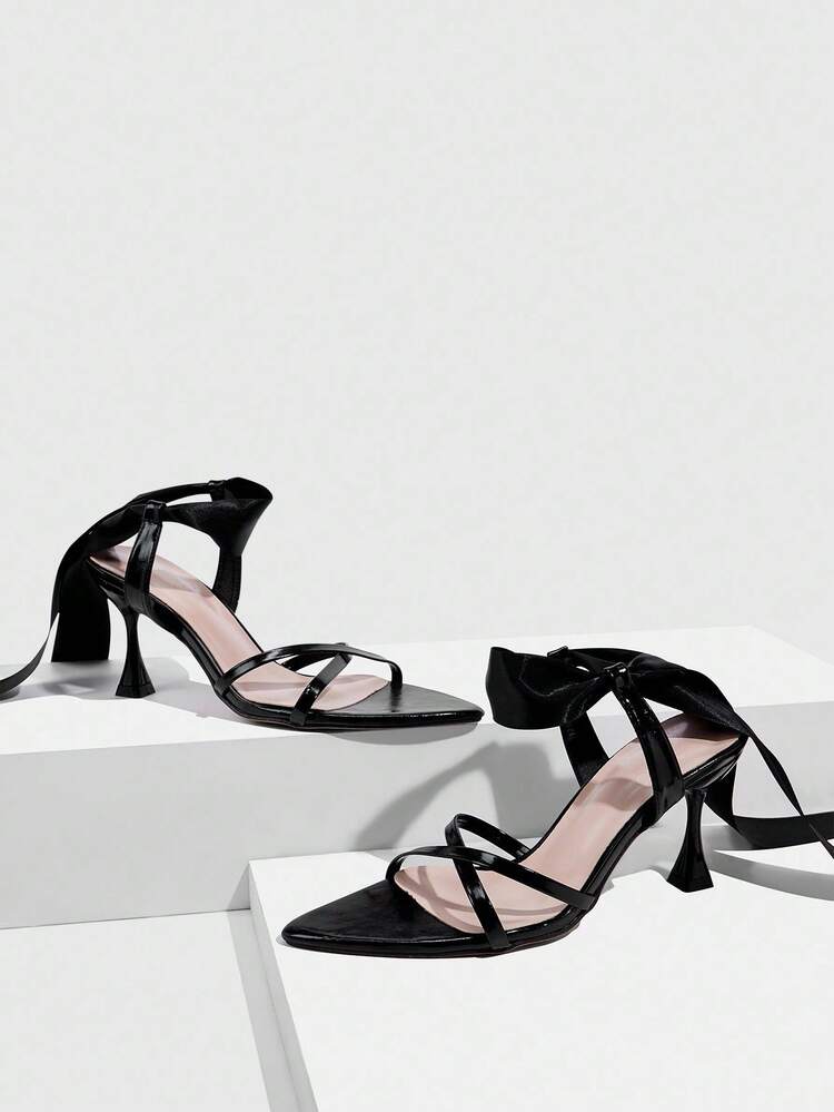 CUCCOO SZL Women's Fashion Sexy Bow Decor High Heel Sandals