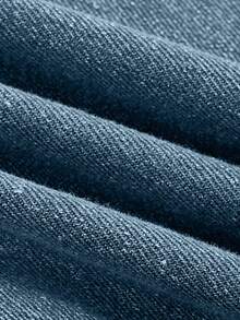 EURMUSE Women's Casual Washed Blue Loose Wide-Leg Jeans - Baby Blue - View 4