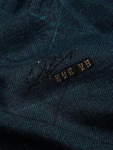 Manfinity Homme Áo len cổ tròn lót nhiệt Old Money dành cho nam, áo chui đầu dệt kim, áo lót cho mùa thu/đông - Màu xanh hải quân - Xem 4