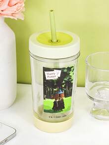 HARRY POTTER X SHEIN 1PC Straw Cup, Reusable Drinking Iced Coffee Cup, Wagon Cup, Adult And Children's Gifts - Multicolor - View 7