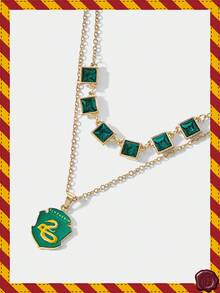 HARRY POTTER X SHEIN 1pc Fashionable Snake Pendant Vintage Necklace