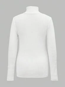 SHEIN Autumn And Winter Maternity Casual Versatile Turtleneck Sweater, Autumn/Winter