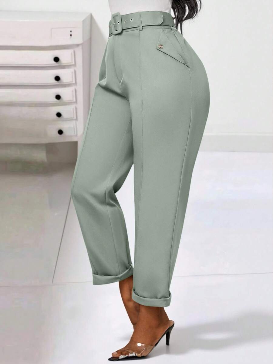 Zolique Women's Casual High Waist Pencil Pants, Autumn Fall Cloth For Women