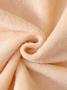 2 件女童格子羊毛长裤和长袖休闲睡衣套装，兄弟姐妹装搭配服装（2 套单独出售） - 杏色 - 查看 5