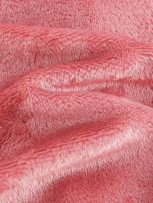 Cozy Pixies 2 件女婴秋冬撞色边翻领长袖开衫上衣和松紧腰直筒裤休闲家居服套装 - 藕粉色 - 查看 9