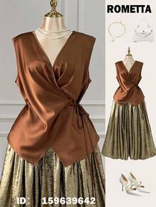 DreamSkyne 万圣节大码衬衫 - 棕色 - 查看 8