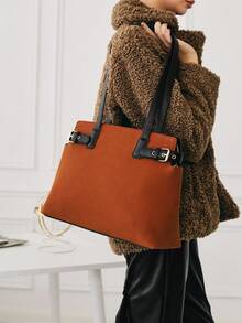 SHECARRY Women's Fashion Versatile Simple Casual Tote Bag