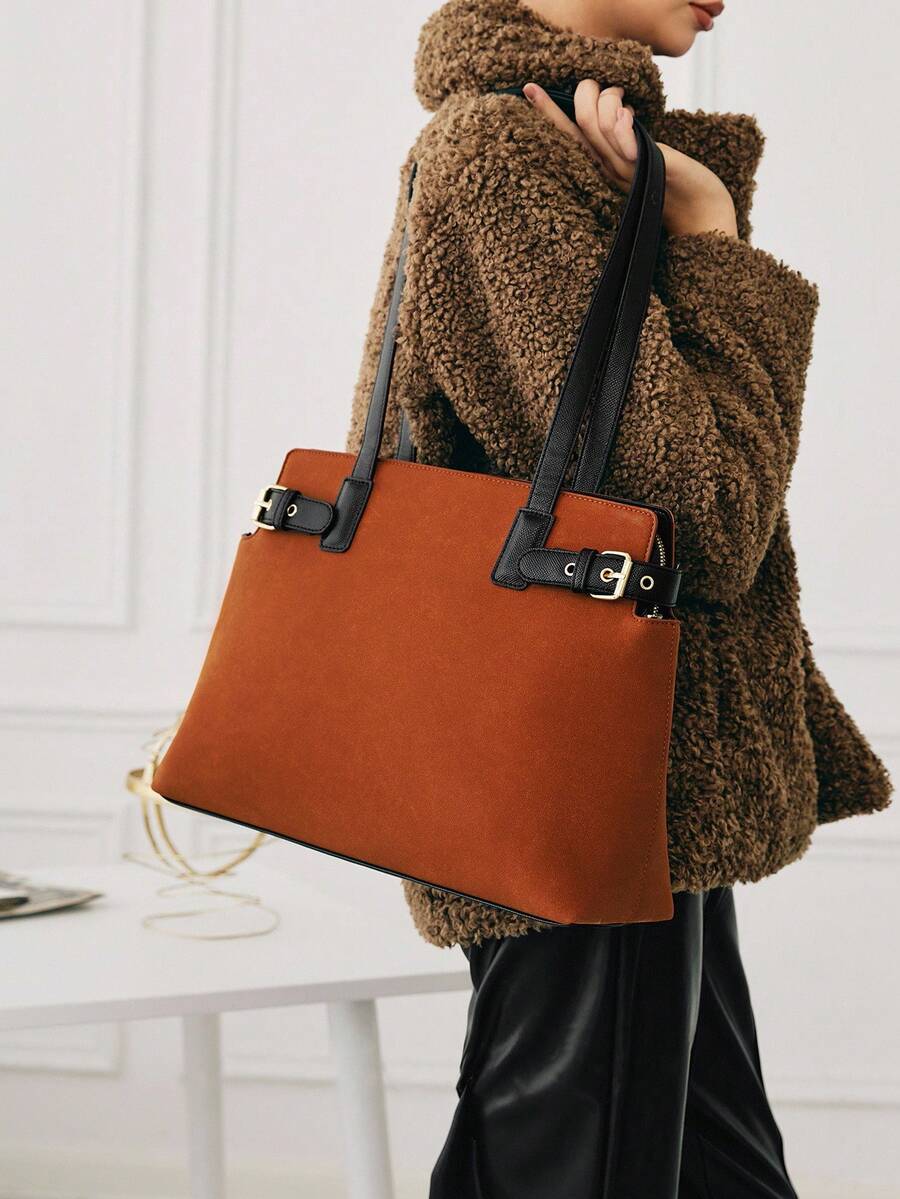 SHECARRY Women's Fashion Versatile Simple Casual Tote Bag