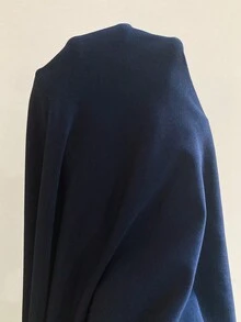 SHEIN 女式休闲翻领修身花卉印花长袖 T 恤 - 藏蓝色 - 查看 6